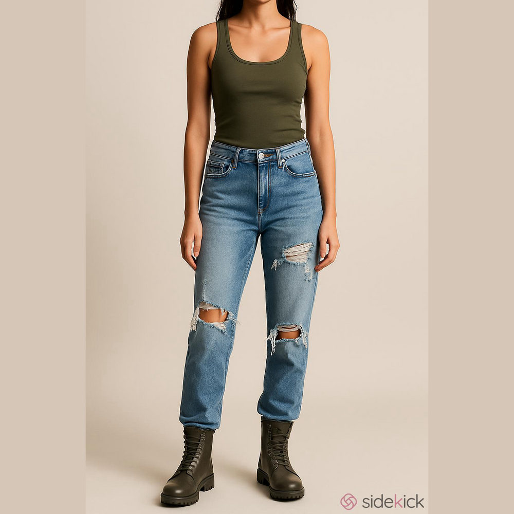 KanCan for Maurice’s Distressed Ankle Cropped Jeans Size 30